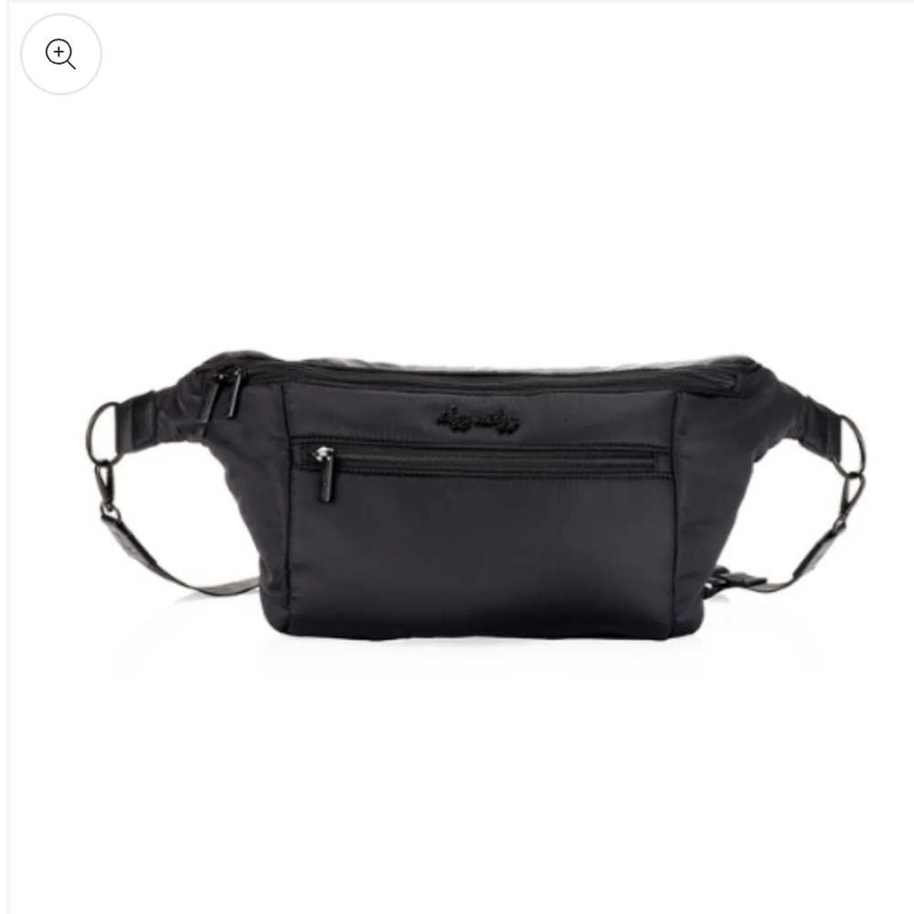 Itzy Ritzy Black Ritzy Pack - Fanny Pack and Crossbody Diaper Bag